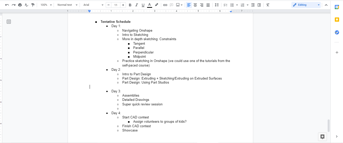 Planning Document